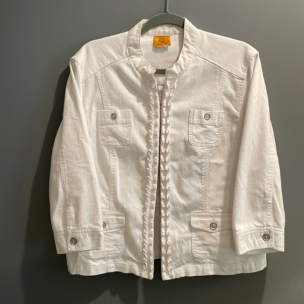 White Denim Jacket